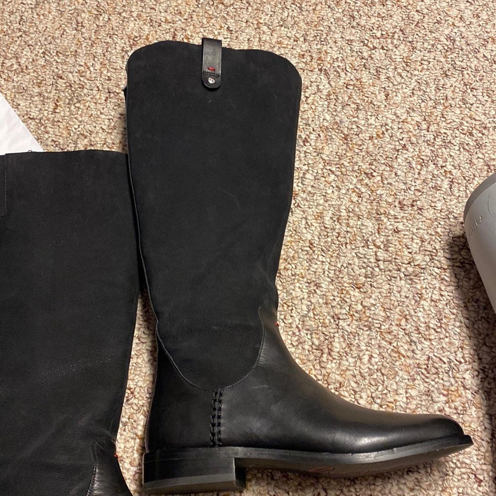ED leather upper Black boots